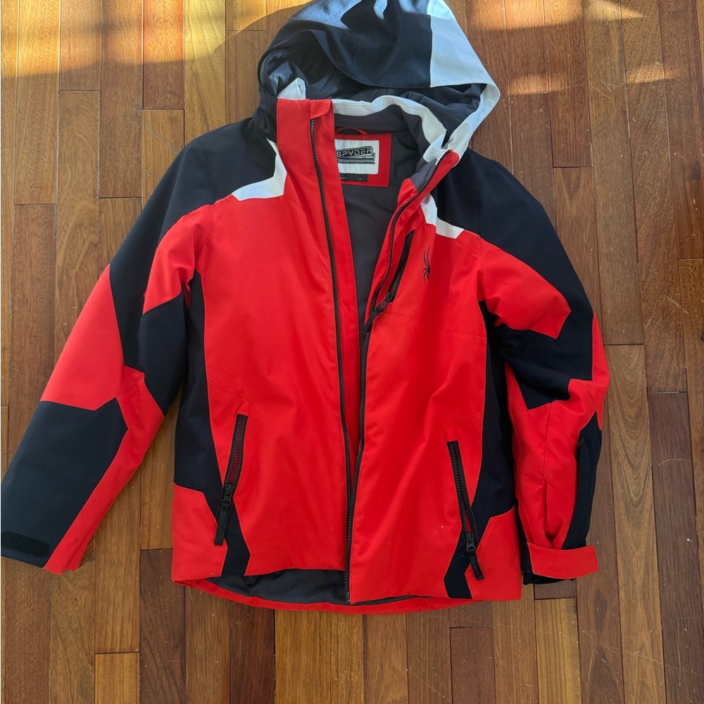 Spyder Red and Black Kids Snow Set
